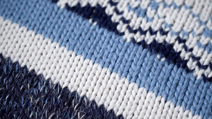 The texture of a warm wool sweater.Close-up
