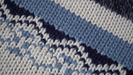 The texture of a warm wool sweater.Close-up