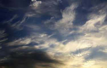 Obraz premium dramatic sky with clouds