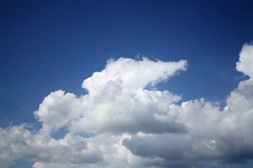 blue sky with white clouds