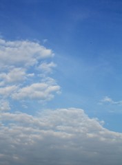 blue sky with white clouds