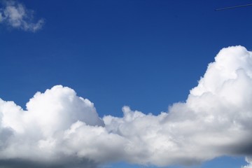 blue sky with white clouds