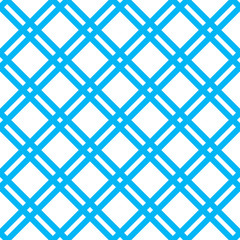 Turquoise blue, red and white color tartan seamless vector pattern. Checkered plaid texture. Geometrical simple square background for fabric, textile, cloth, clothing, shirts, shorts, dress, blanket