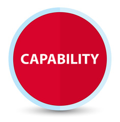 Capability flat prime red round button
