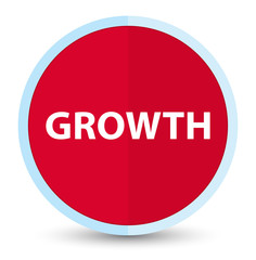Growth flat prime red round button