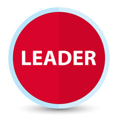 Leader flat prime red round button