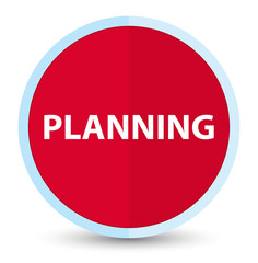 Planning flat prime red round button