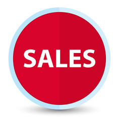 Sales flat prime red round button