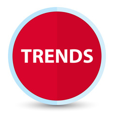 Trends flat prime red round button