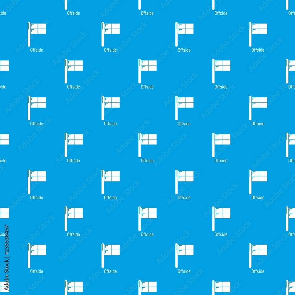 Poster offside pattern vector seamless blue repeat for any use
