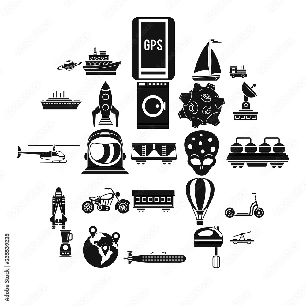 Poster technol icons set. simple set of 25 technol vector icons for web isolated on white background