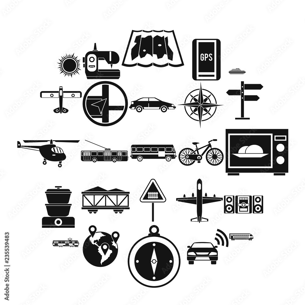 Poster progressive technology icons set. simple set of 25 progressive technology vector icons for web isola