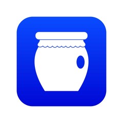 Honey bank icon digital blue for any design isolated on white vector illustration
