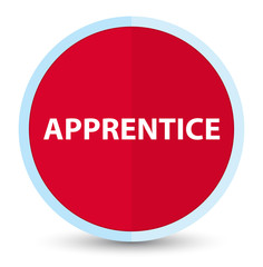 Apprentice flat prime red round button