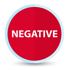 Negative flat prime red round button