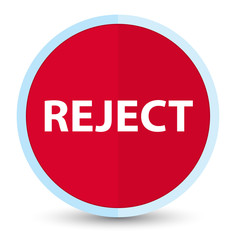 Reject flat prime red round button