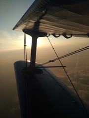 Aircraft sunset sunrise sky