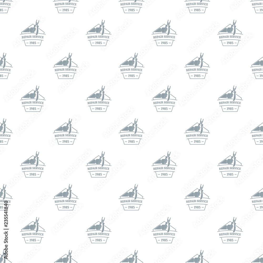Poster repair service pattern vector seamless repeat for any web design