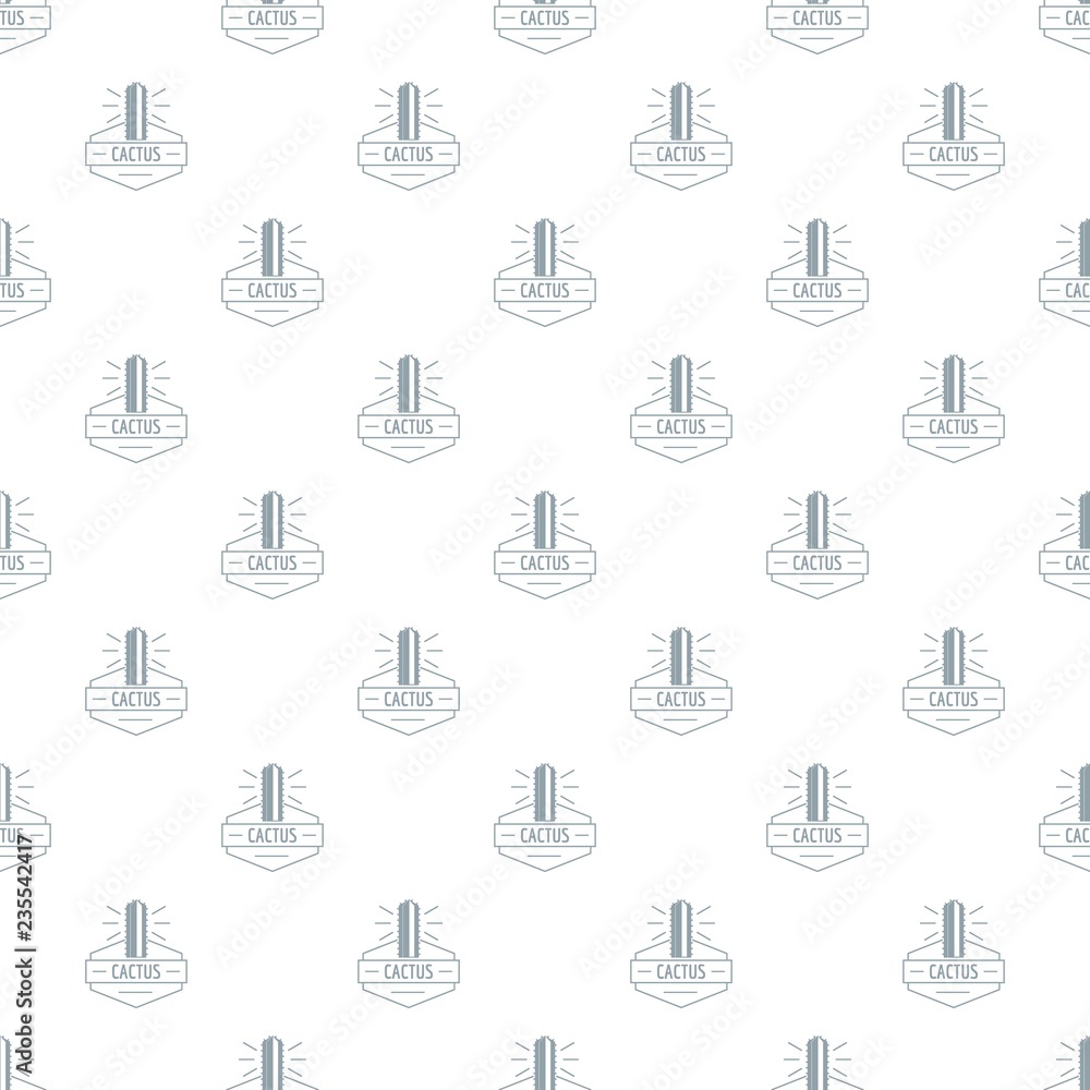Poster mexico cactus pattern vector seamless repeat for any web design