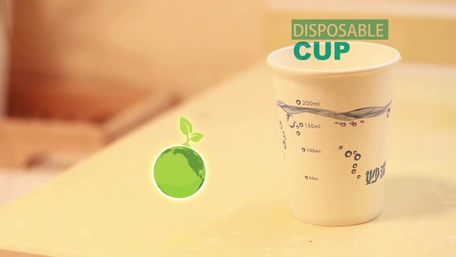 no disposable paper cup