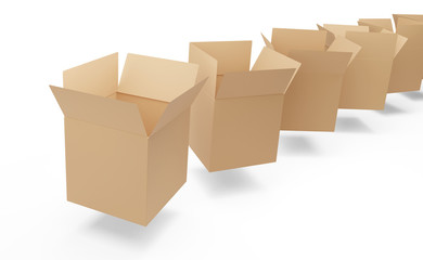delivery packages 3d-illustration