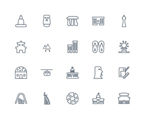 Forbidden city, City hall, Beach ball, Burj al arab, Gateway arc