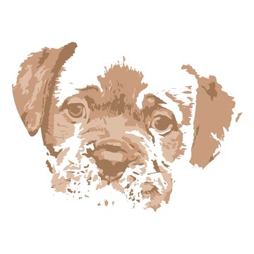 Kreative Zeichnung Bordeaux Dogge