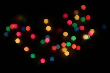 Christmas blurry lights