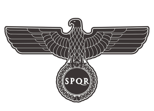 Naklejki Logo of the Roman eagle.