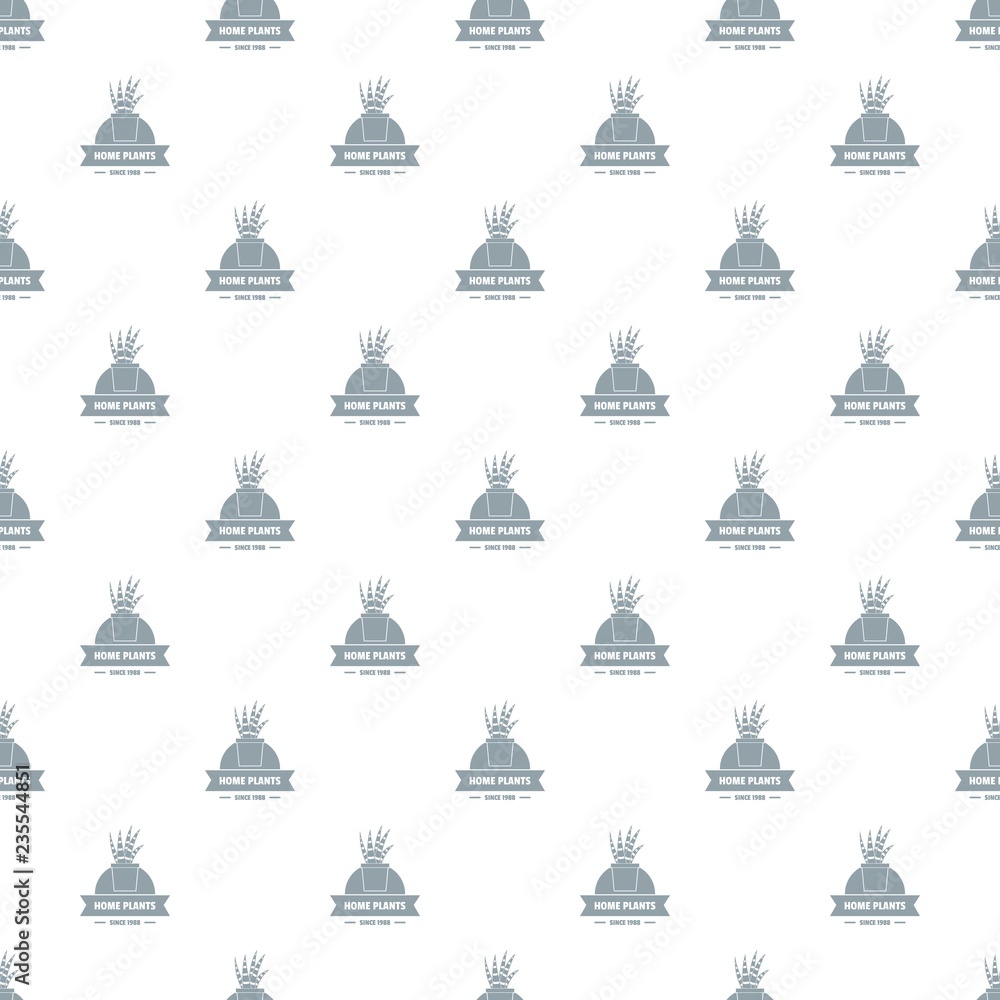 Poster exotic cactus pattern vector seamless repeat for any web design