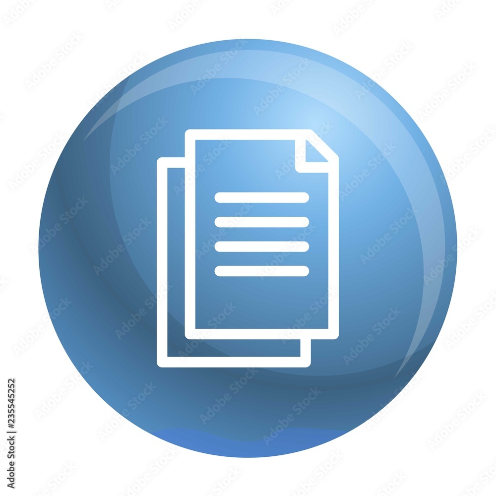 Aufkleber office paper icon. outline office paper vector icon for web design isolated on white background