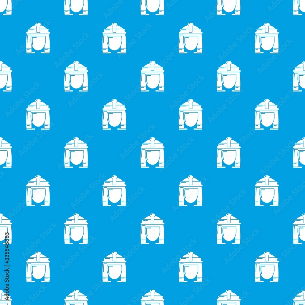 Poster Cleopatra pattern vector seamless blue repeat for any use