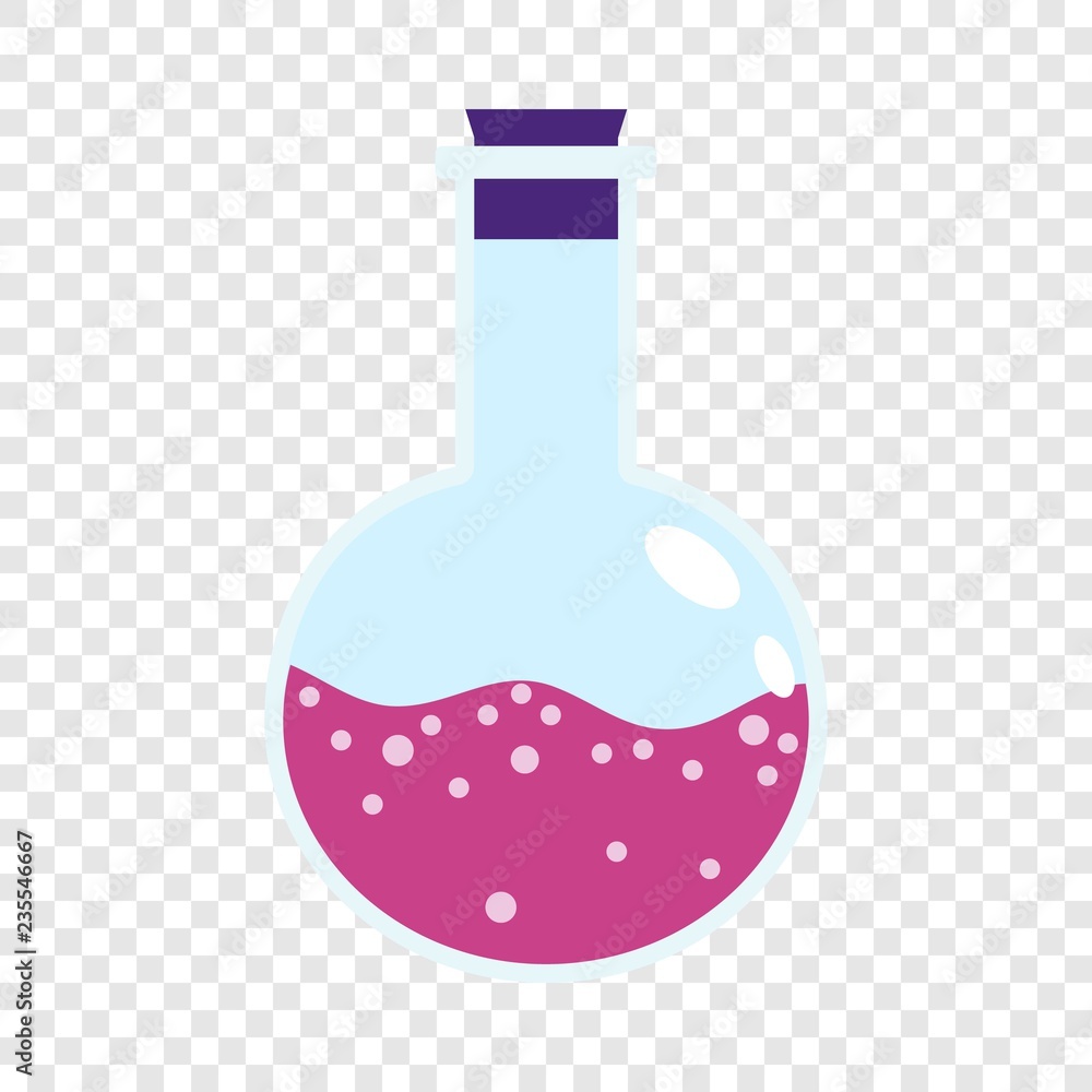 Poster lab pink flask icon. flat illustration of lab pink flask vector icon for web design