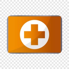 First aid kit icon. Cartoon of first aid kit vector icon for web design  