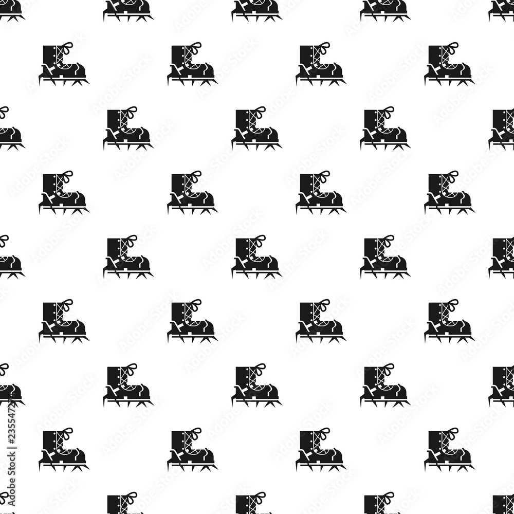 Poster climb spike boot pattern seamless vector repeat for any web design