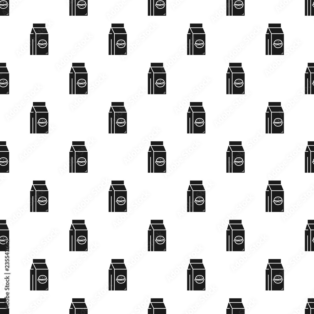 Aufkleber fast food lunchbox pattern seamless vector repeat for any web design