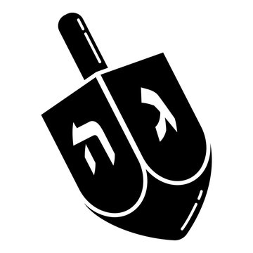 Dreidel icon. Simple illustration of dreidel vector icon for web design isolated on white background