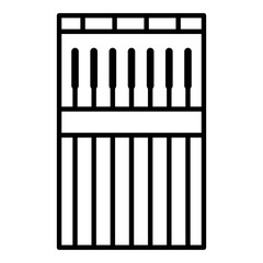 Welder stick icon. Outline welder stick vector icon for web design isolated on white background