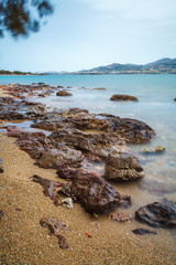 Griechischer Strand, menschenleer