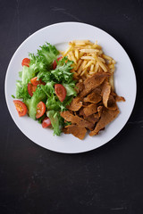 plate with vegan denar.