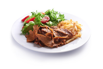 plate with vegan denar.