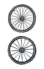 Fototapeta premium Tire. Vector drawing