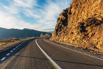 Turning mountain road