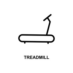 treadmill simple line icon