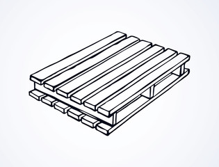 Pallet. Vector drawing