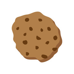 Chocolate chips cookie. Vector illustration. EPS 10.