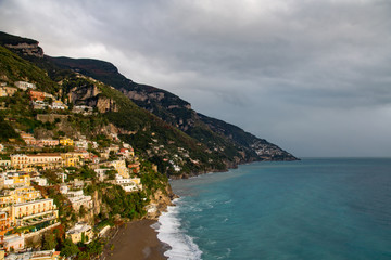 Beautiful cliffside village of Positano on Italy's Amalfi Coastline