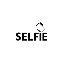smartphone, hand, selfie vector icon for websites and mobile minimalistic flat design