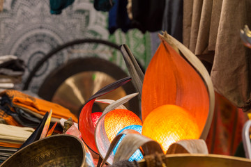 Colored or hand-painted oriental objects