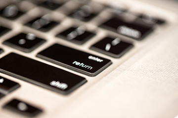 Obraz premium Close-up of laptop keyboard
